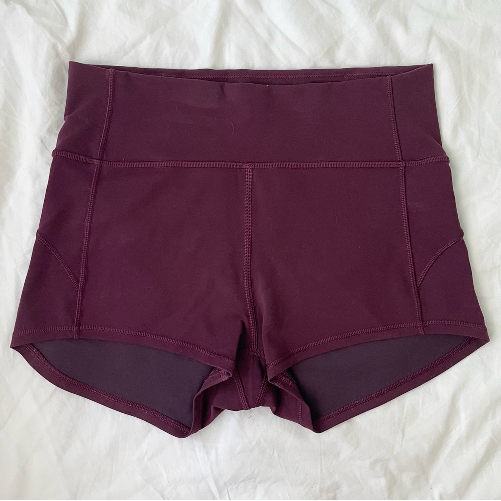 lululemon athletica Plum High-Rise Performance Shorts - Picture 4 of 8